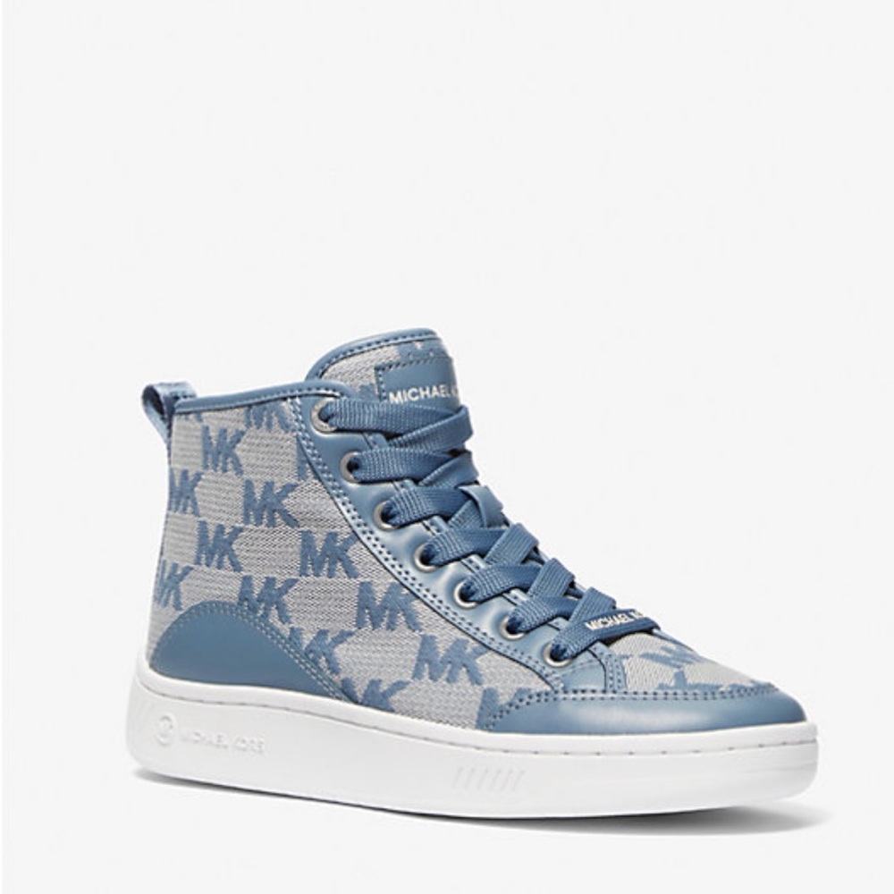 Michael Kors Monogram Blue Sneakers